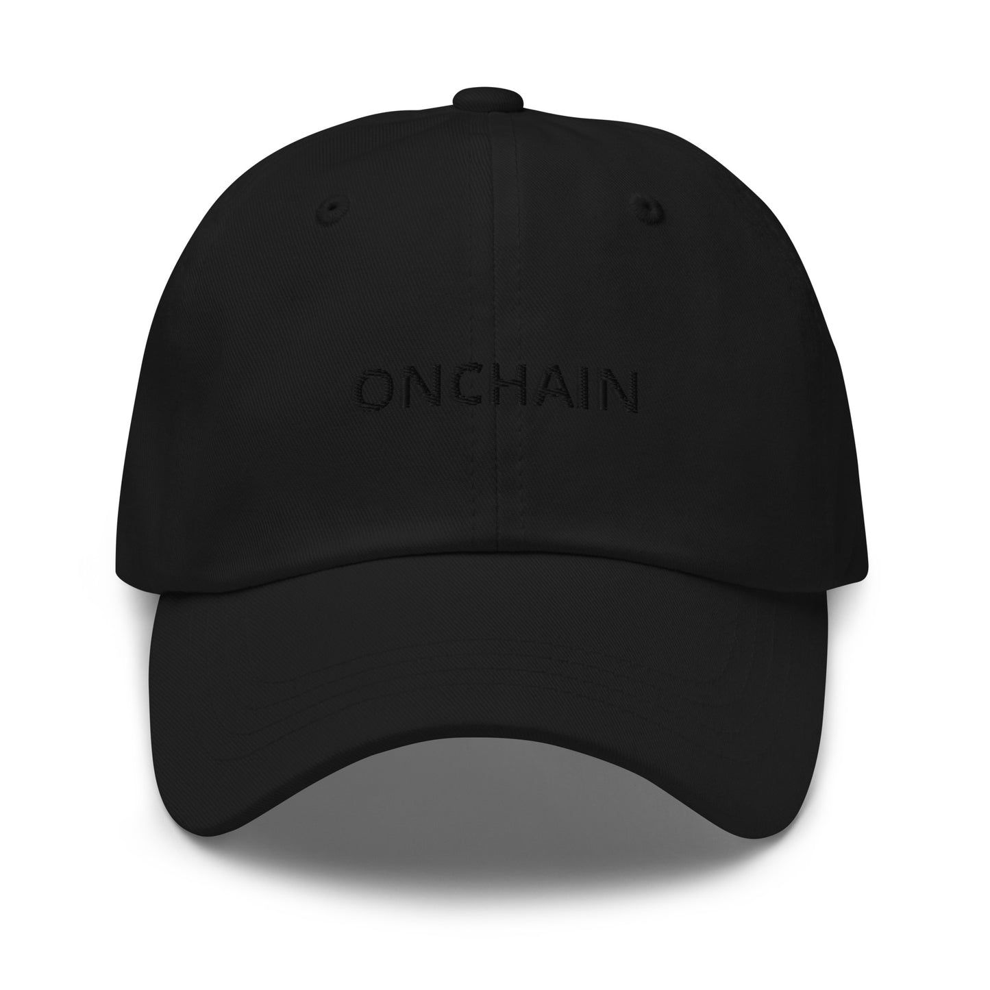 onchain hat - black on black